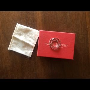 James Avery Delicate set of 3 forged rings